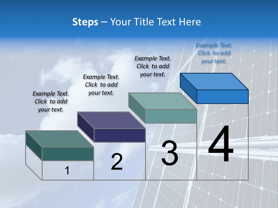 Modern Symbol Blue PowerPoint Template