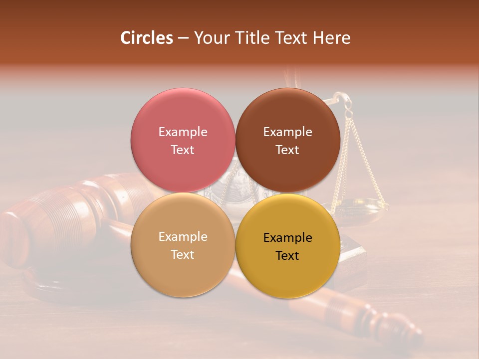 Legal System Symbol Equal PowerPoint Template