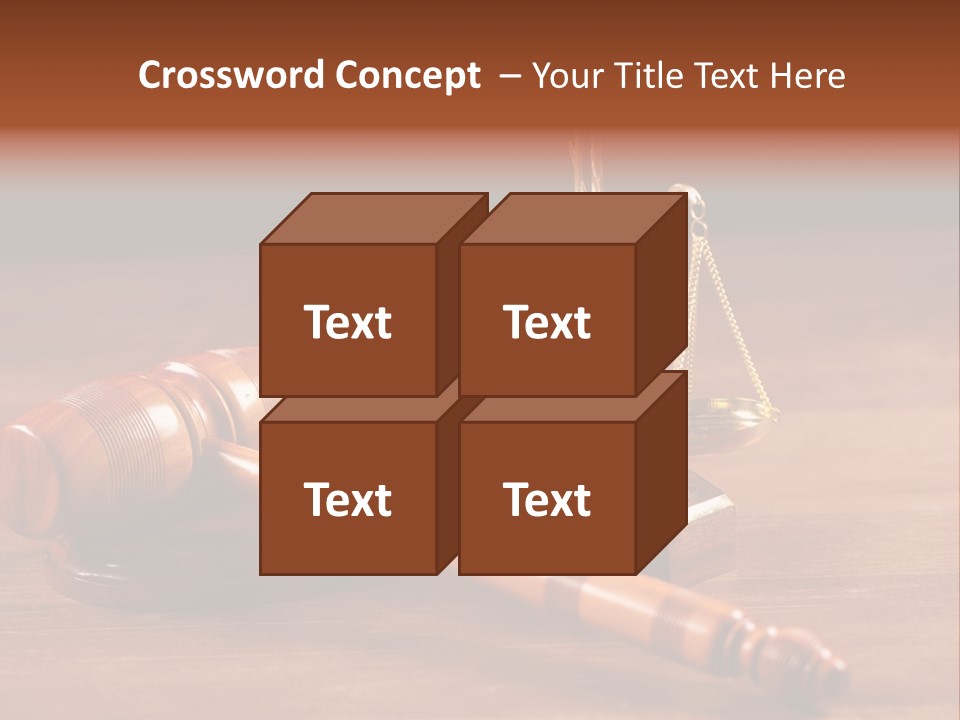 Legal System Symbol Equal PowerPoint Template