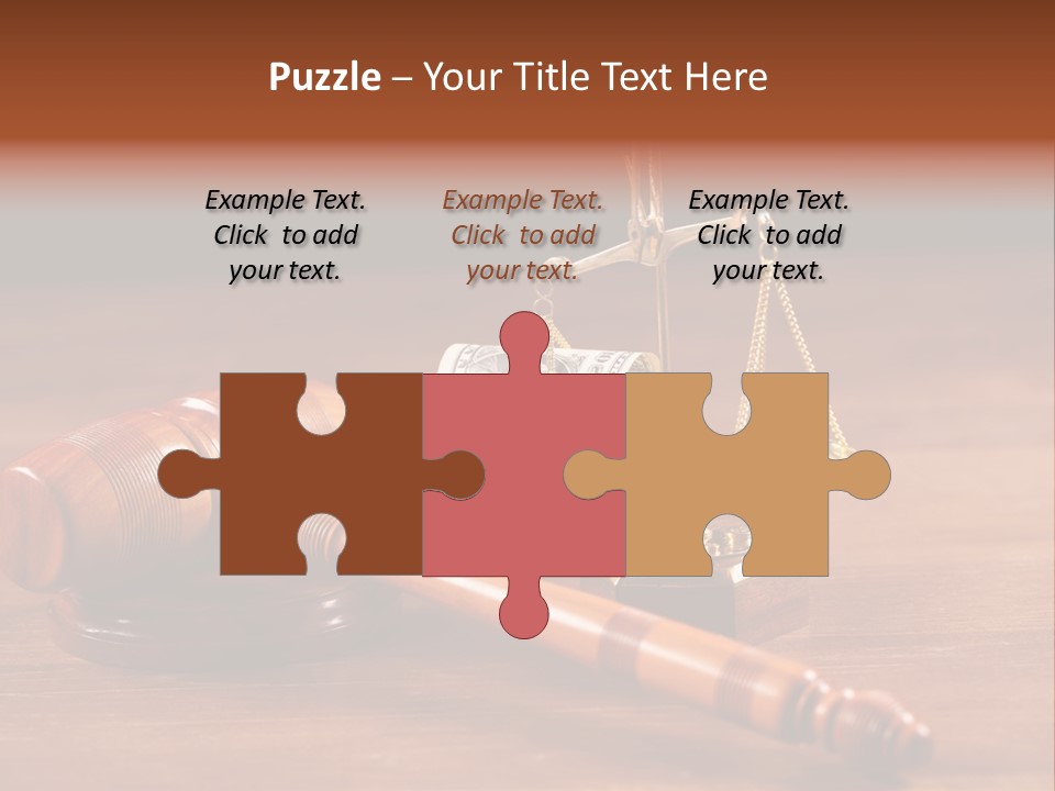 Legal System Symbol Equal PowerPoint Template