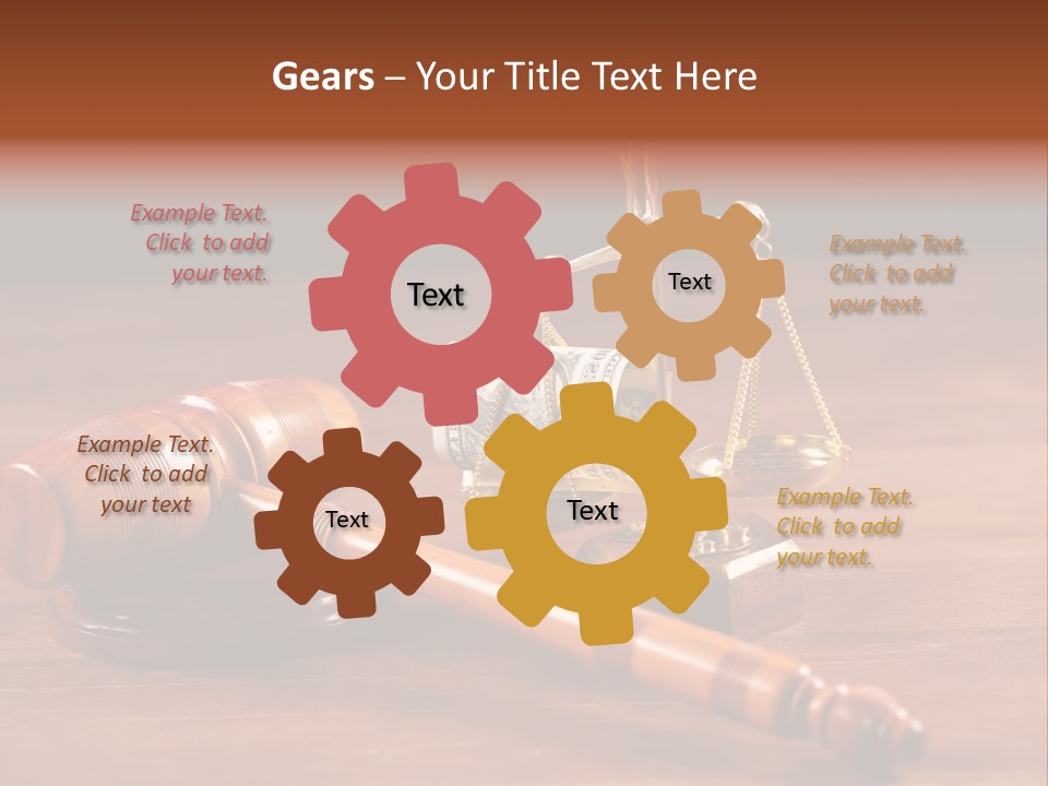 Legal System Symbol Equal PowerPoint Template
