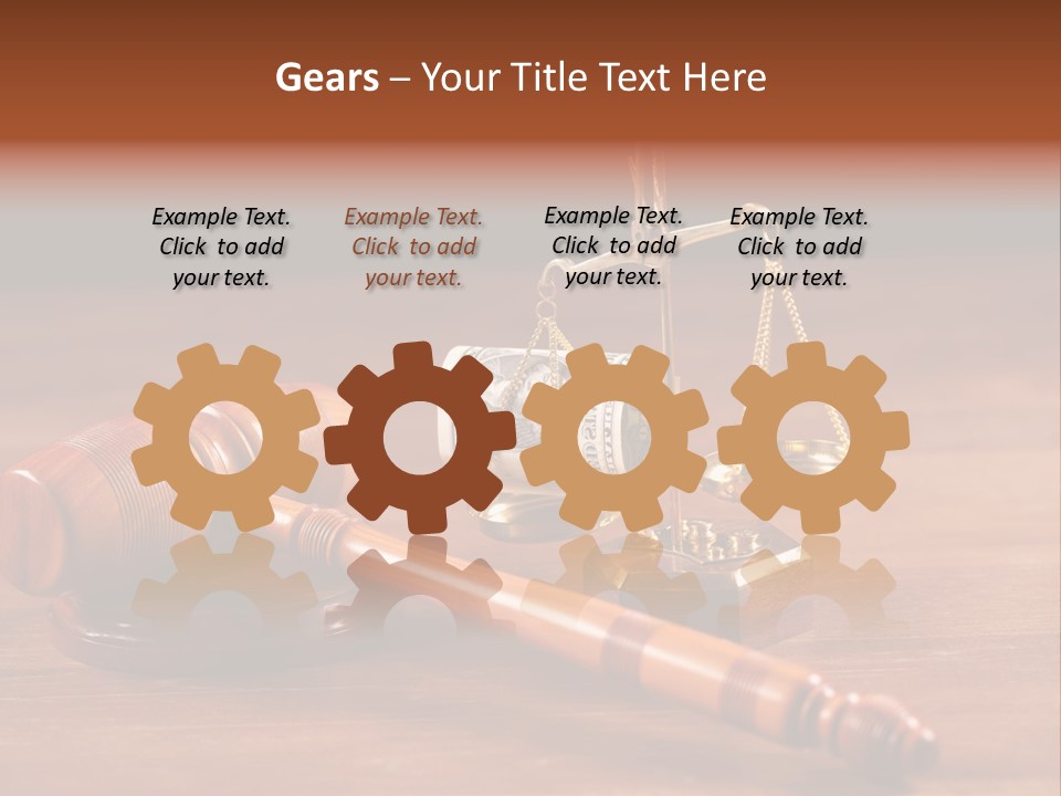 Legal System Symbol Equal PowerPoint Template