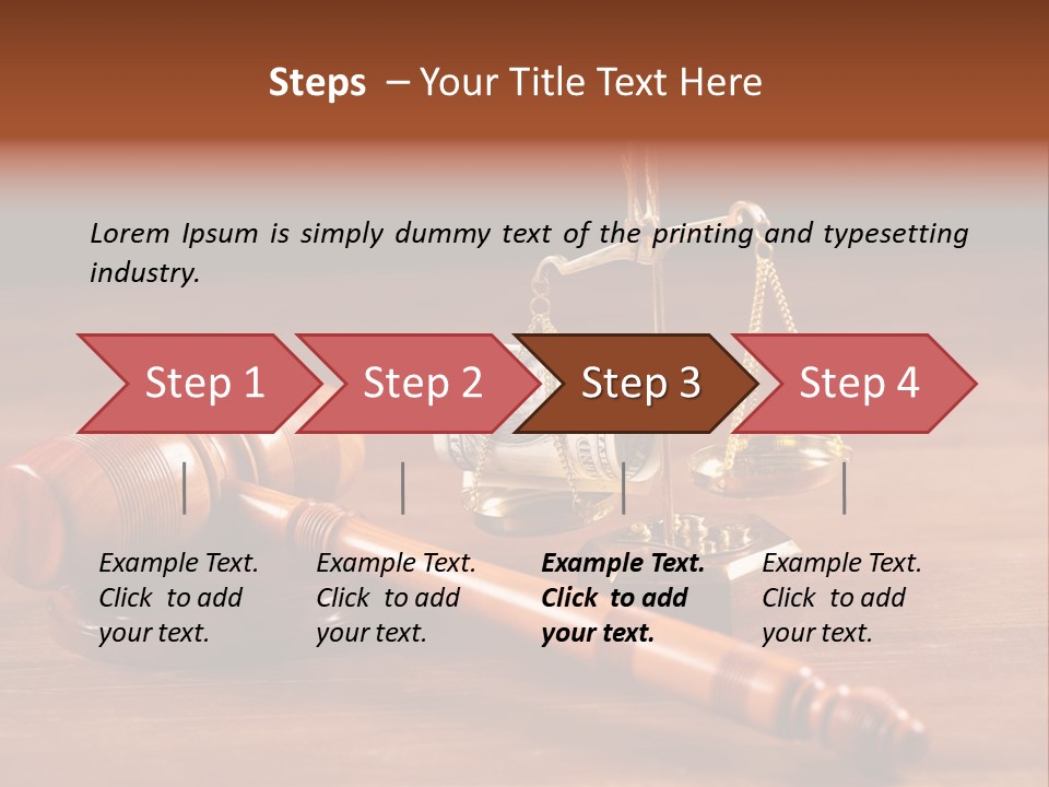 Legal System Symbol Equal PowerPoint Template