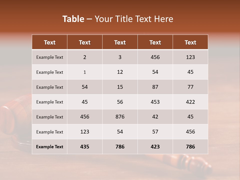 Legal System Symbol Equal PowerPoint Template