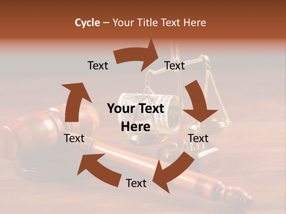 Legal System Symbol Equal PowerPoint Template