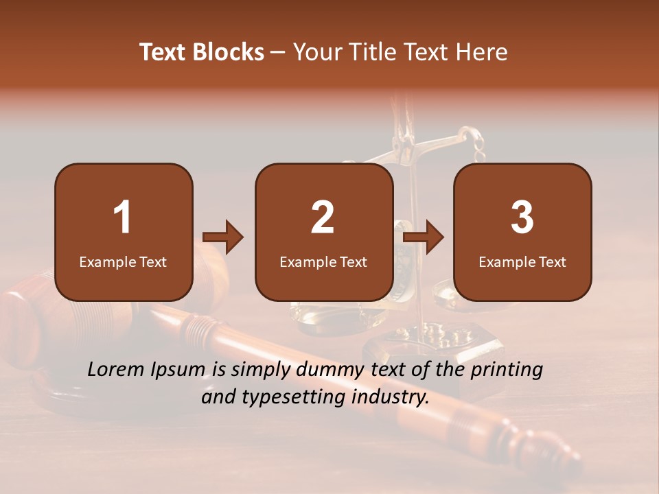 Legal System Symbol Equal PowerPoint Template
