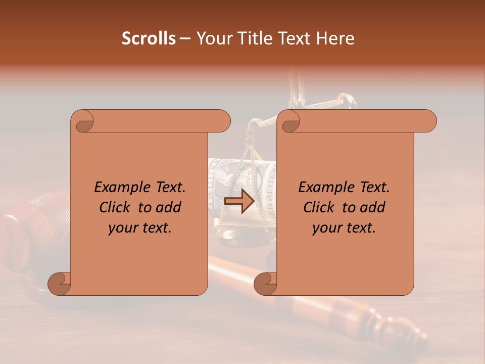 Legal System Symbol Equal PowerPoint Template