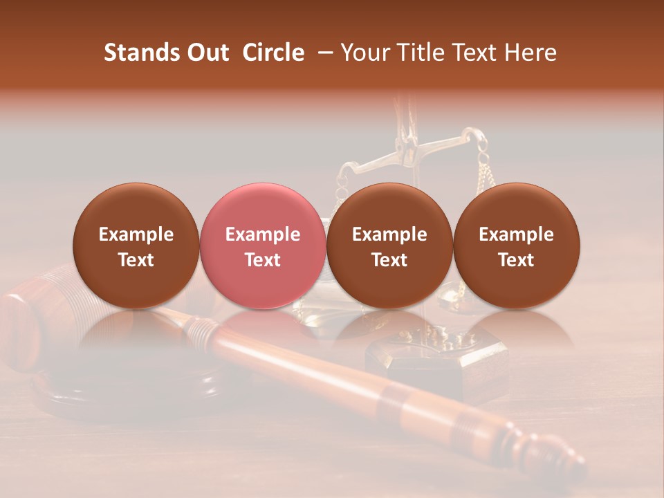 Legal System Symbol Equal PowerPoint Template