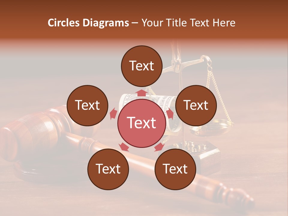 Legal System Symbol Equal PowerPoint Template