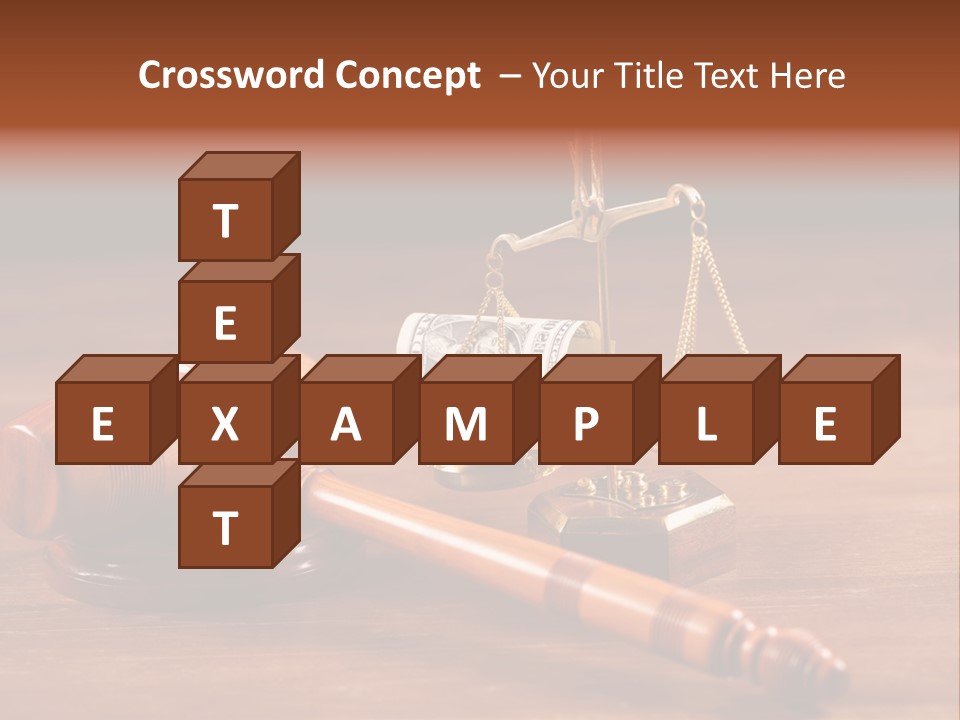 Legal System Symbol Equal PowerPoint Template
