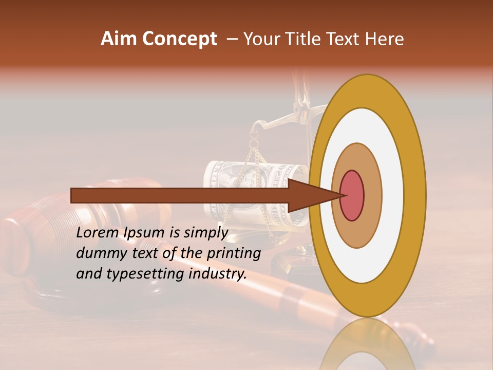 Legal System Symbol Equal PowerPoint Template