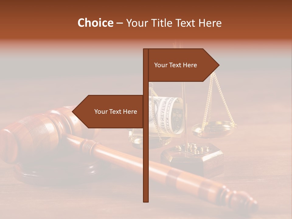 Legal System Symbol Equal PowerPoint Template