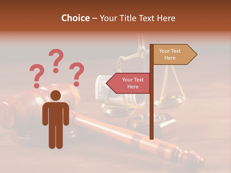 Legal System Symbol Equal PowerPoint Template