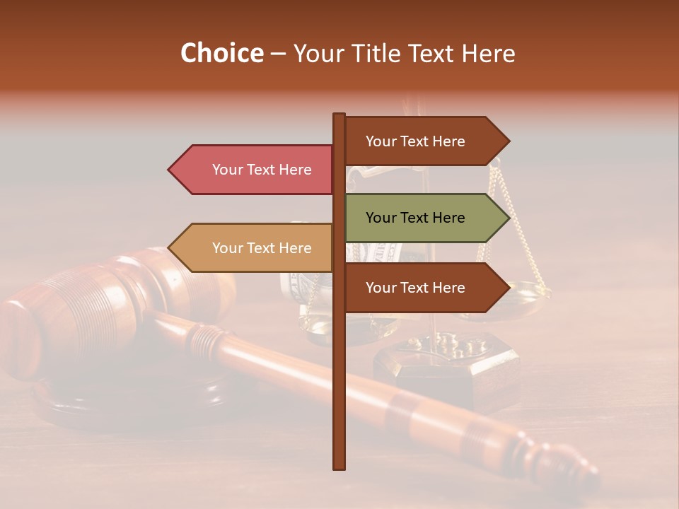 Legal System Symbol Equal PowerPoint Template