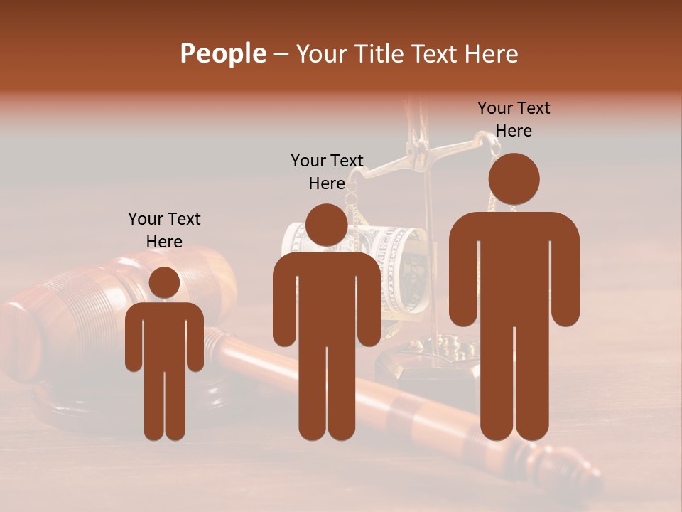 Legal System Symbol Equal PowerPoint Template