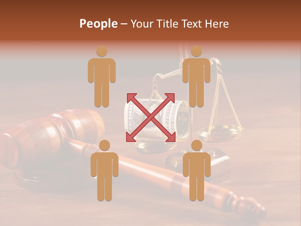 Legal System Symbol Equal PowerPoint Template