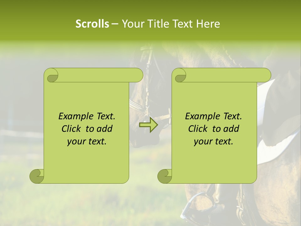 Light Purebred Moving PowerPoint Template