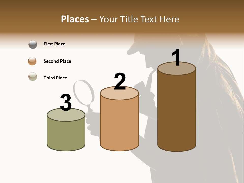 One Silhouette Man PowerPoint Template