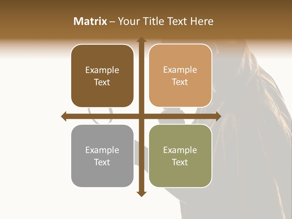 One Silhouette Man PowerPoint Template