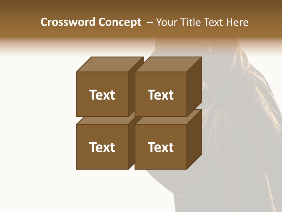 One Silhouette Man PowerPoint Template