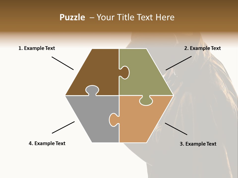 One Silhouette Man PowerPoint Template
