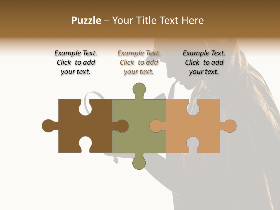 One Silhouette Man PowerPoint Template