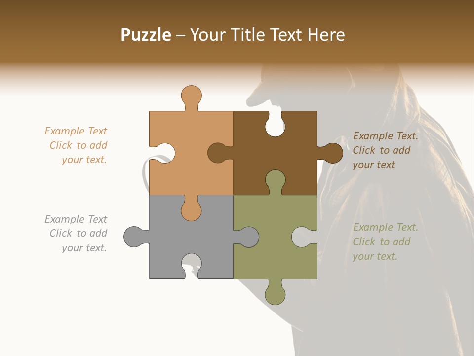 One Silhouette Man PowerPoint Template