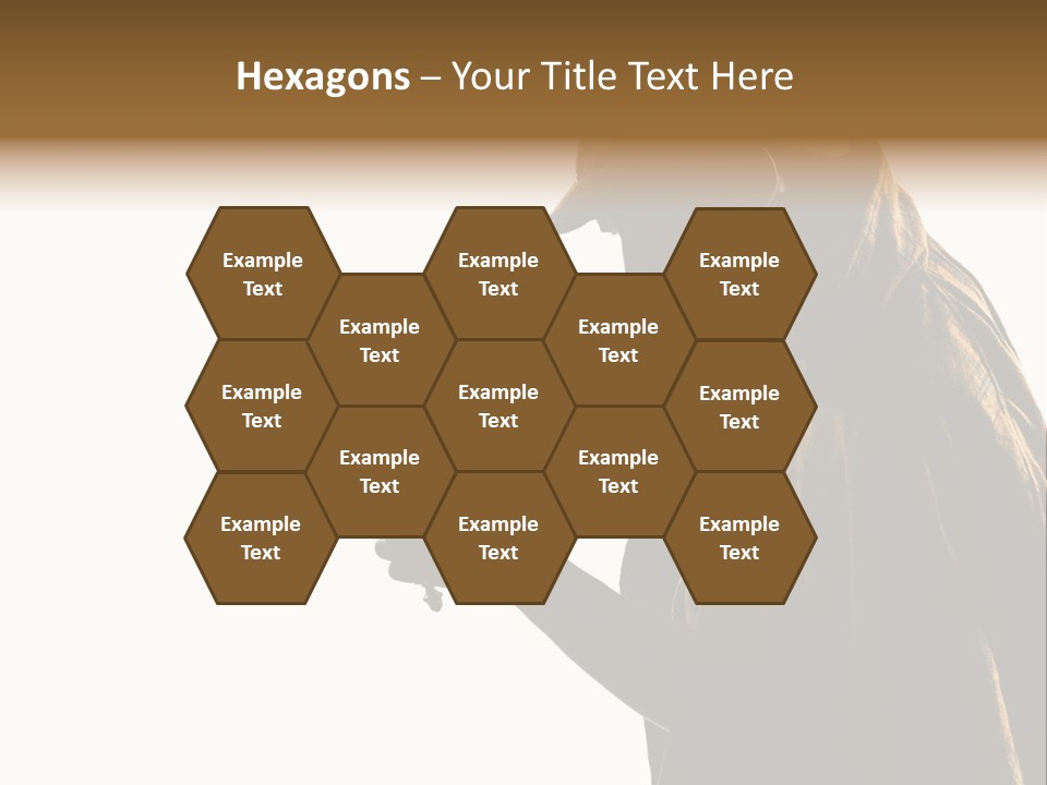 One Silhouette Man PowerPoint Template