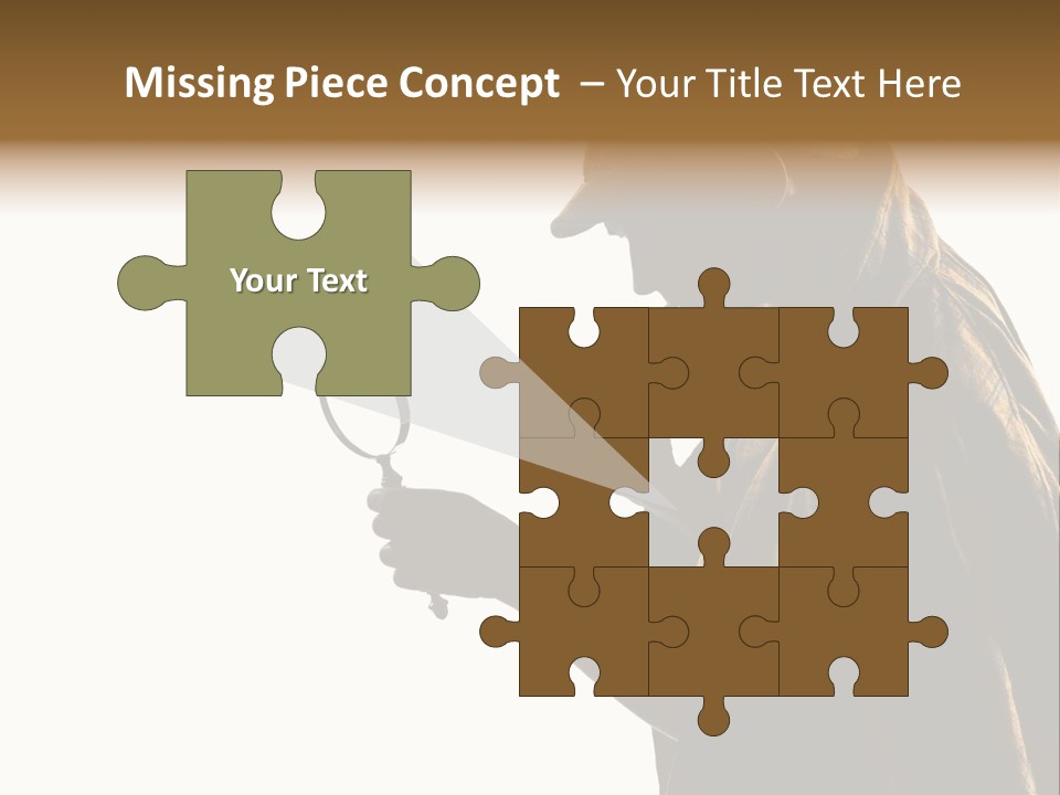 One Silhouette Man PowerPoint Template