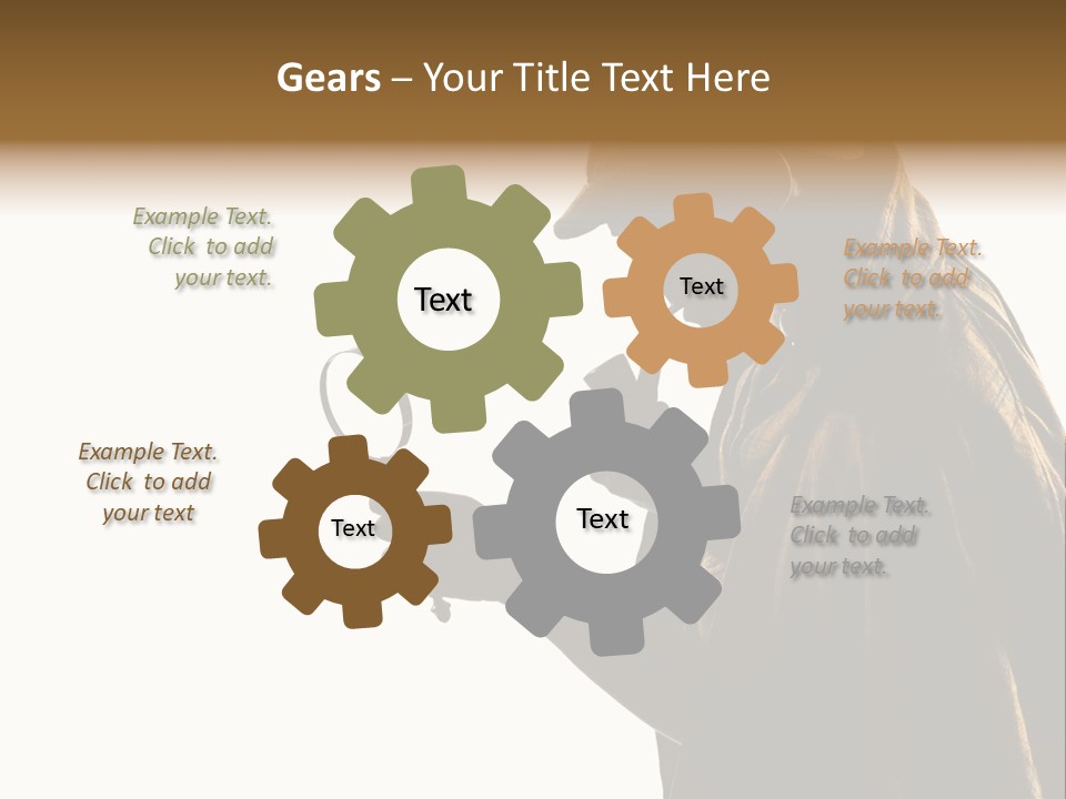 One Silhouette Man PowerPoint Template