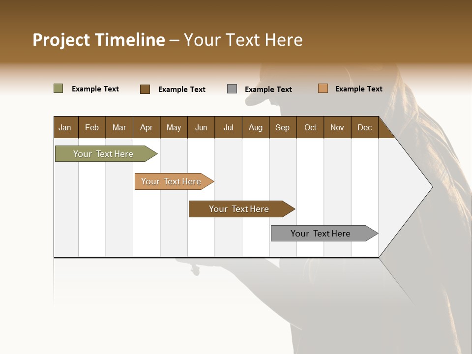 One Silhouette Man PowerPoint Template
