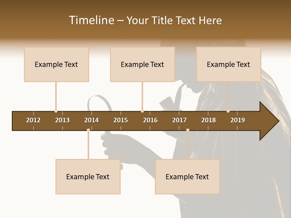 One Silhouette Man PowerPoint Template