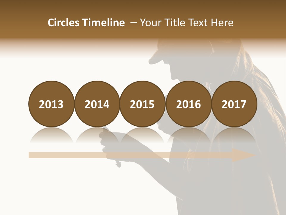 One Silhouette Man PowerPoint Template