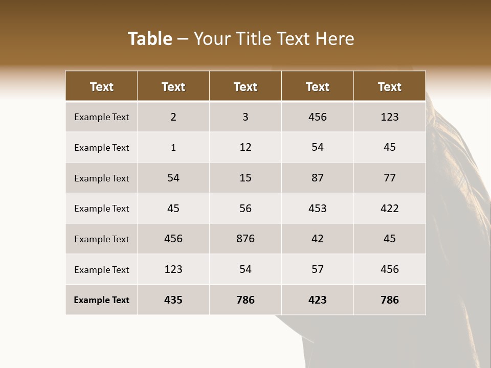 One Silhouette Man PowerPoint Template