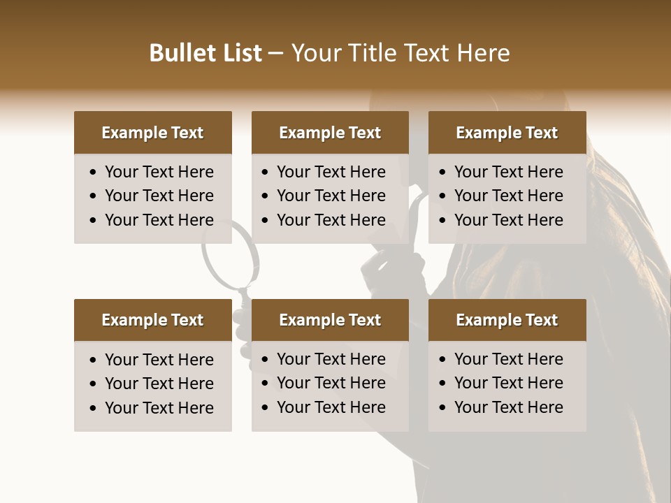 One Silhouette Man PowerPoint Template