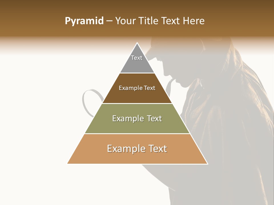 One Silhouette Man PowerPoint Template