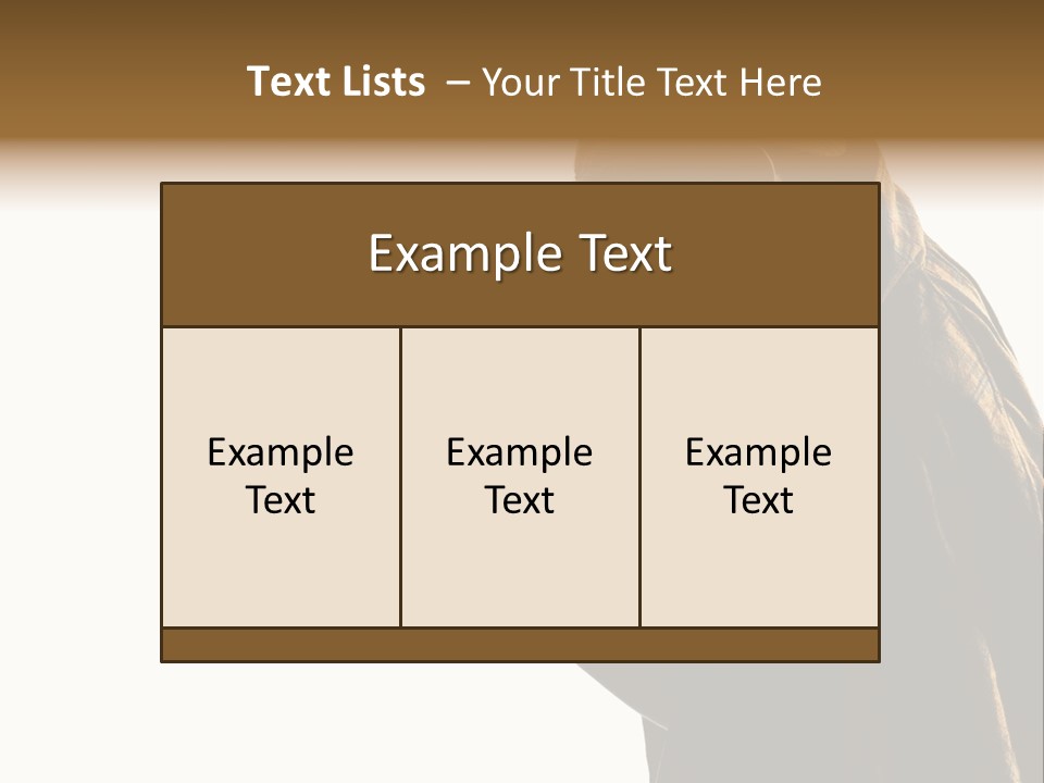 One Silhouette Man PowerPoint Template