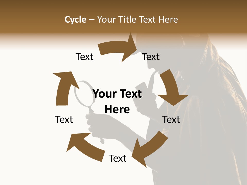One Silhouette Man PowerPoint Template