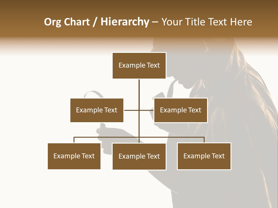 One Silhouette Man PowerPoint Template