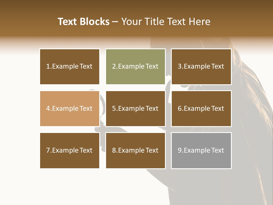 One Silhouette Man PowerPoint Template