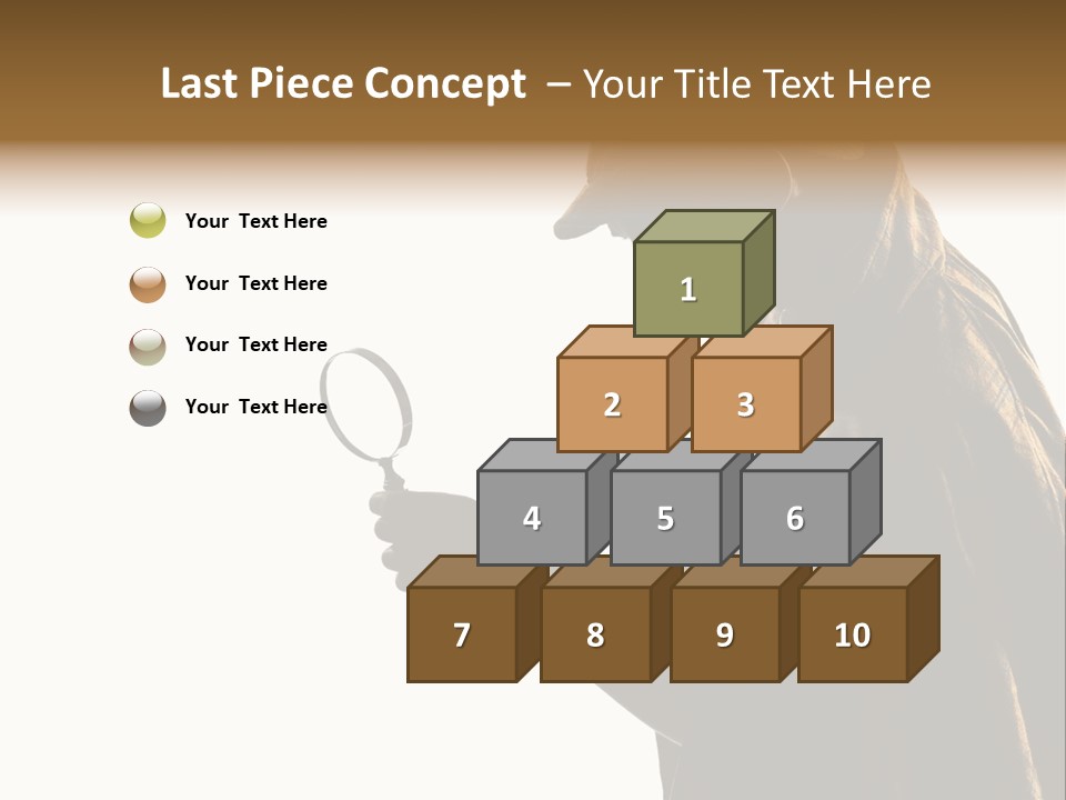 One Silhouette Man PowerPoint Template