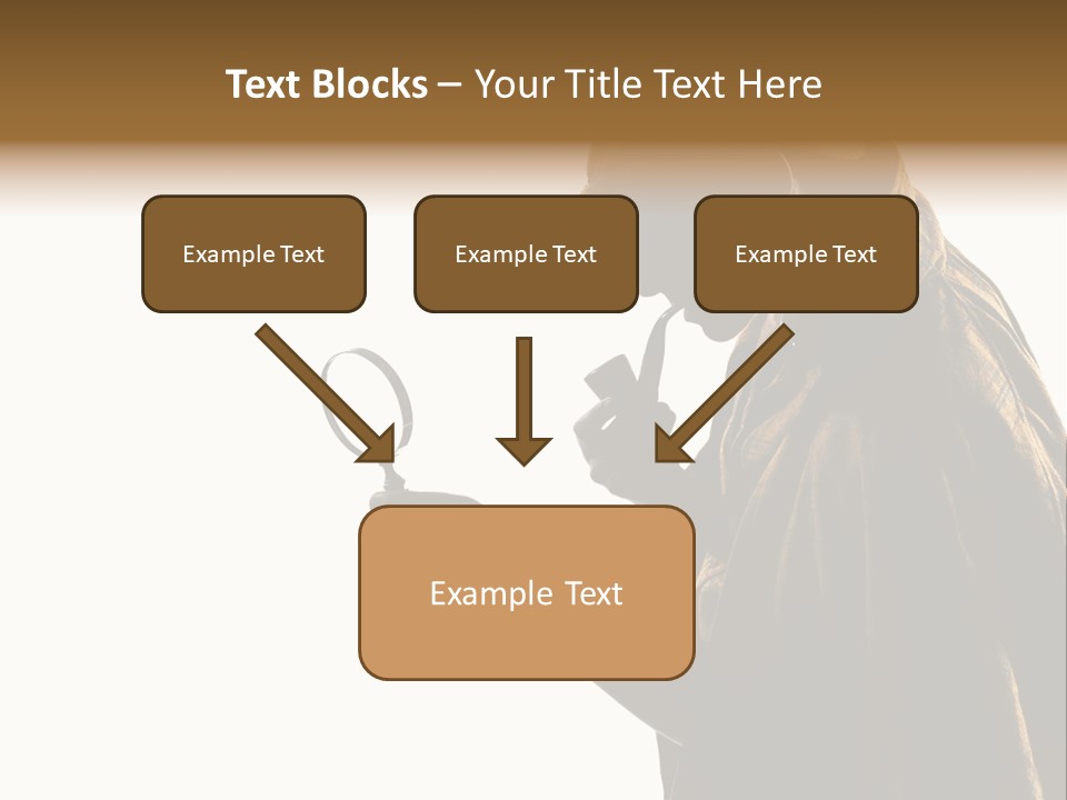 One Silhouette Man PowerPoint Template