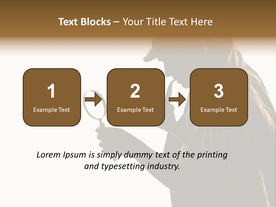 One Silhouette Man PowerPoint Template