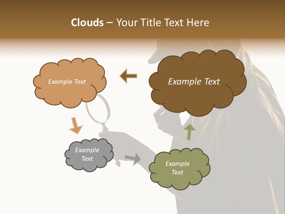 One Silhouette Man PowerPoint Template