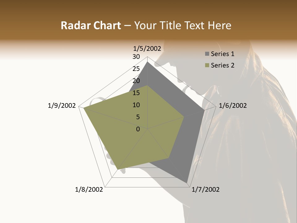 One Silhouette Man PowerPoint Template