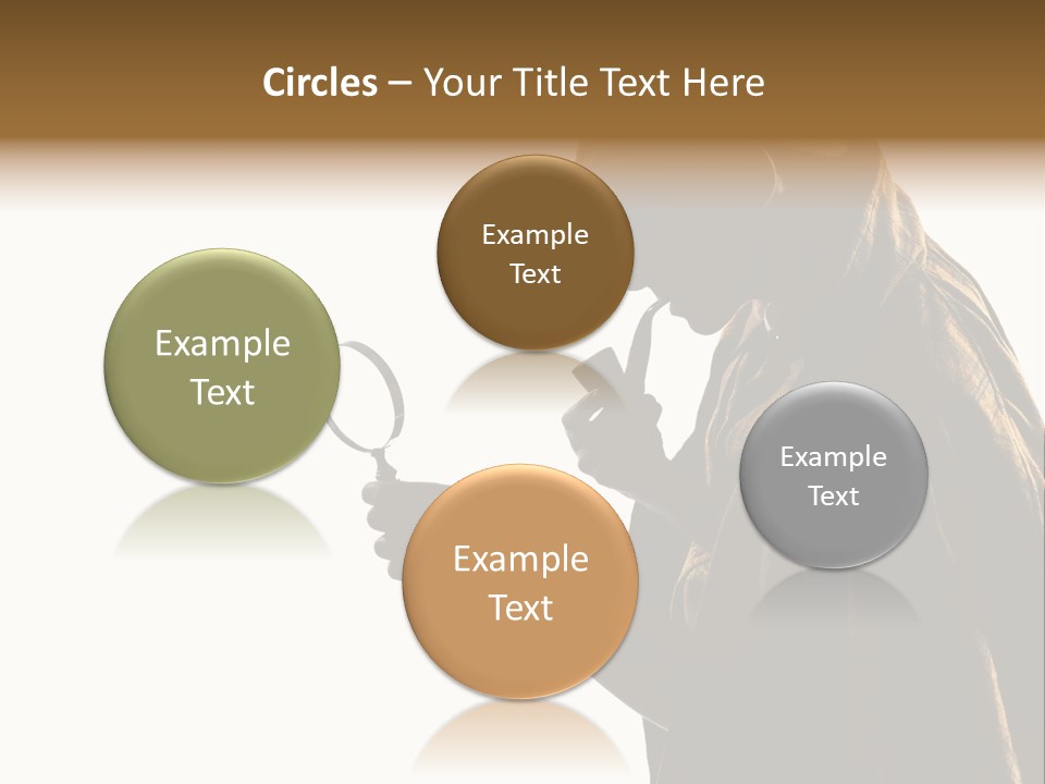 One Silhouette Man PowerPoint Template