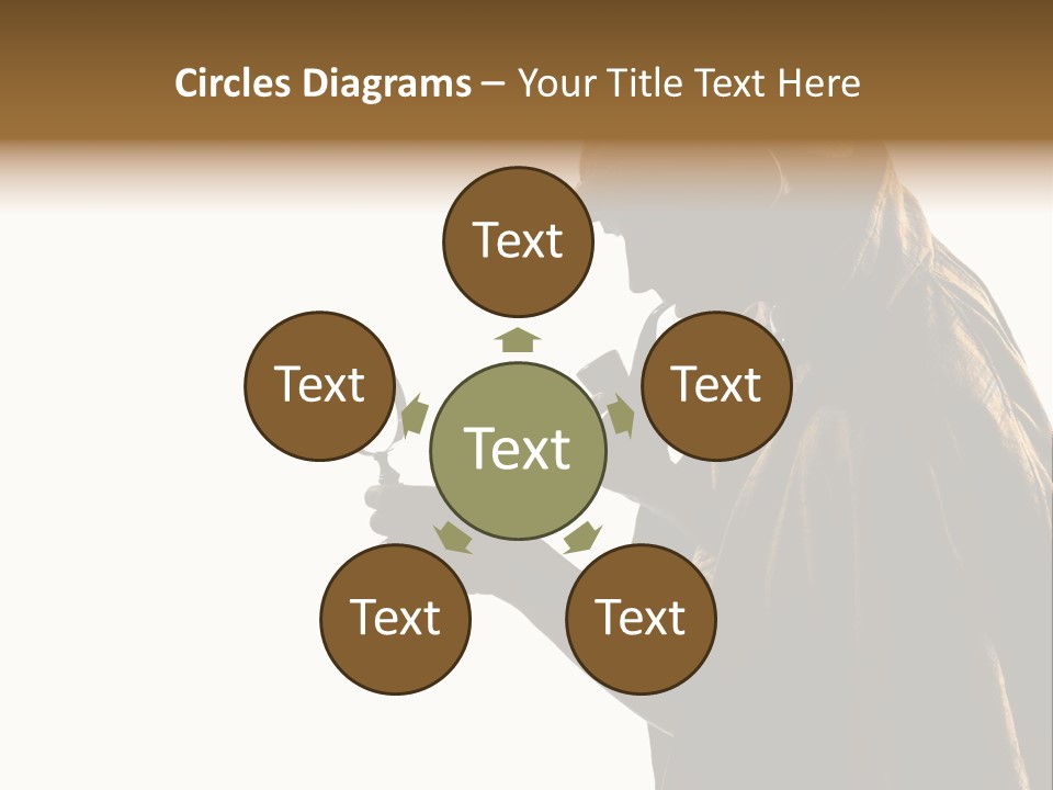 One Silhouette Man PowerPoint Template