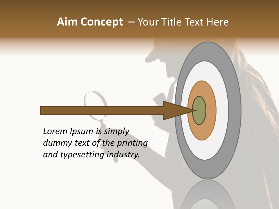 One Silhouette Man PowerPoint Template