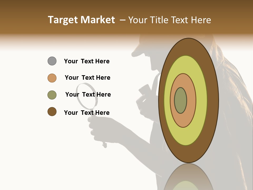 One Silhouette Man PowerPoint Template