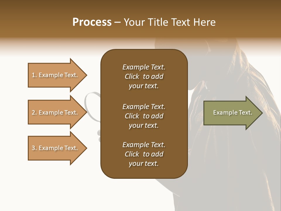 One Silhouette Man PowerPoint Template